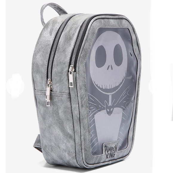 NIGHTMARE BEFORE CHRISTMAS Jack Pin Collector MINI BACKPACK & LOUNGEFLY LANYARD! - Picture 3 of 10